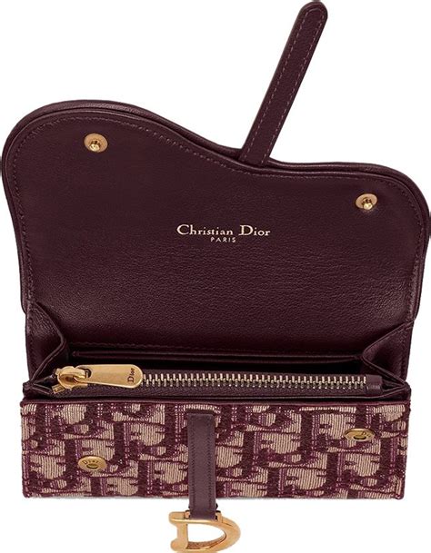 dior long saddle wallet with chain|christian dior saddle wallet.